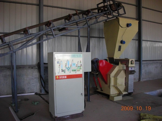 2 - 8mm 3 - 4 t/h Straw Powder Biomass Pellet Organic Fertilizer Production Line HKJ40F