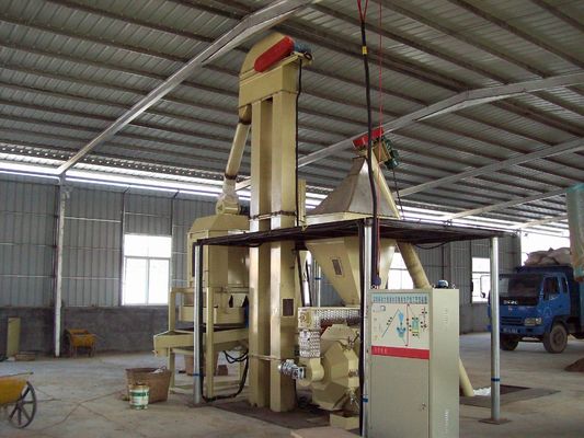 Linea di legno della pallina della biomassa del CE della paglia della buccia azionata a cinghia del riso con il mulino - dispositivo di raffreddamento HKJ35M